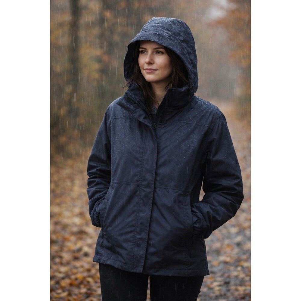 L.L.Bean Traveler Gore-Tex Black Hooded Rain Jacket Unisex XL Waterproof Coat